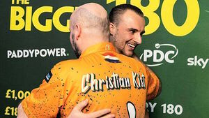 Kris is made up as Christian Kist’s nine-dart finish earns him bumper payday