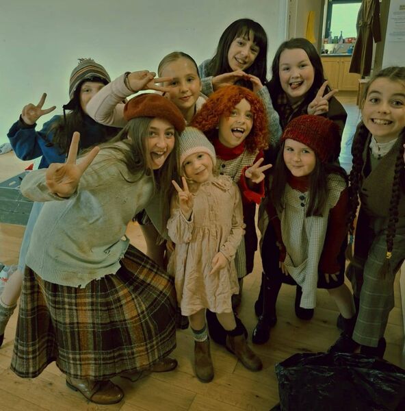 Rehearsal time for the cast of Annie. Rehearsal time for the cast of Annie.