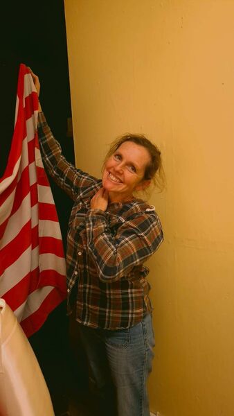 Director Martine Rogers flies the flag for Annie. Director Martine Rogers flies the flag for Annie.