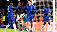 Hat-trick helps Chelsea power on in Europe with Shamrock rout