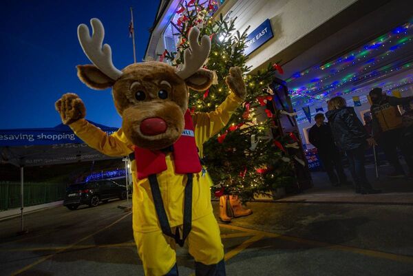 Even Rudolf was willing to give a helping hand to the Dunmore East RNLI crew. Pic: Dunmore East RNLI