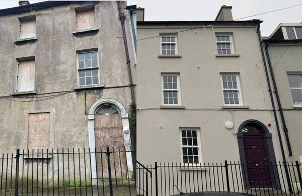Before and after, property at Thomas Hill