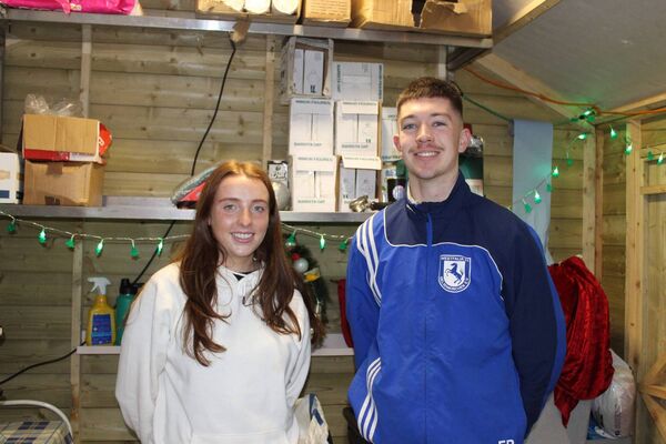 Laura and Darragh were working as baristas at Winterval. Photos: Hugh Dooley