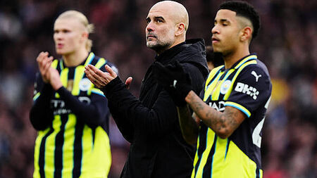 ‘Proud’ Pep Guardiola defends Erling Haaland as City’s miserable run continues