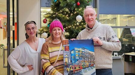 Festive Star cover painting raises €1,000 for WLR FM's St Vincent de Paul Appeal