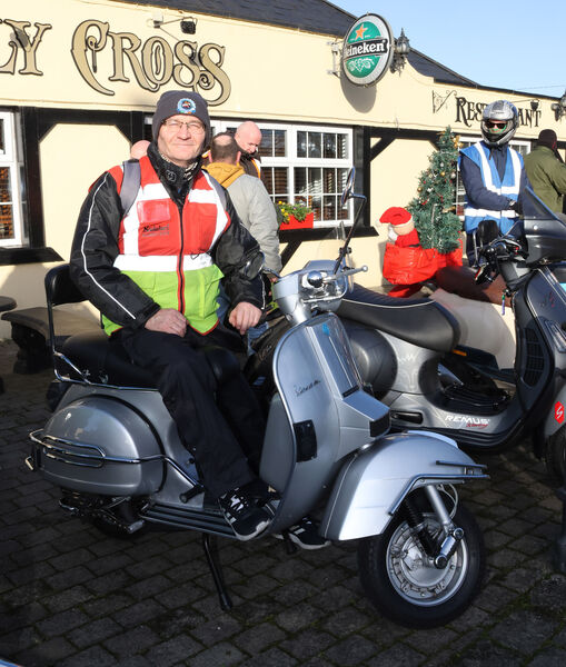  Dave, pictured at the annual Only Fools on Scooters Toy Run.