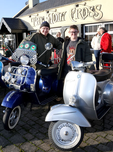  Kieran and Paul, pictured at the Only Fools on Scooters Toy Run.