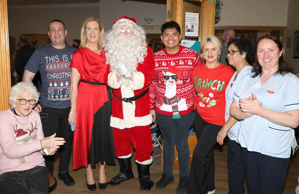 Santa visited staff and residents at Killure Bridge Nursing Home.
