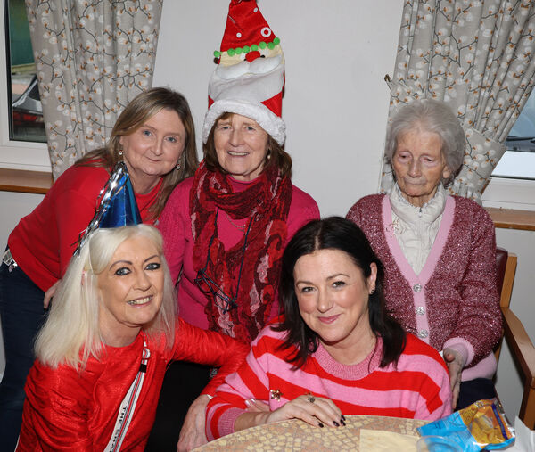 Getting into the festive spirit for the Killure Bridge Nursing Home annual Christmas Party.