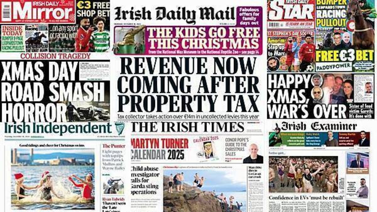 What the papers say: Thursday's front pages