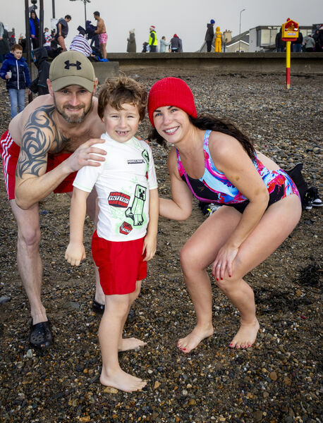 O'Connor family, at the Christmas Day Swim at Tramore. Photo: Joe Evans O'Connor family, at the Christmas Day Swim at Tramore. Photo: Joe Evans