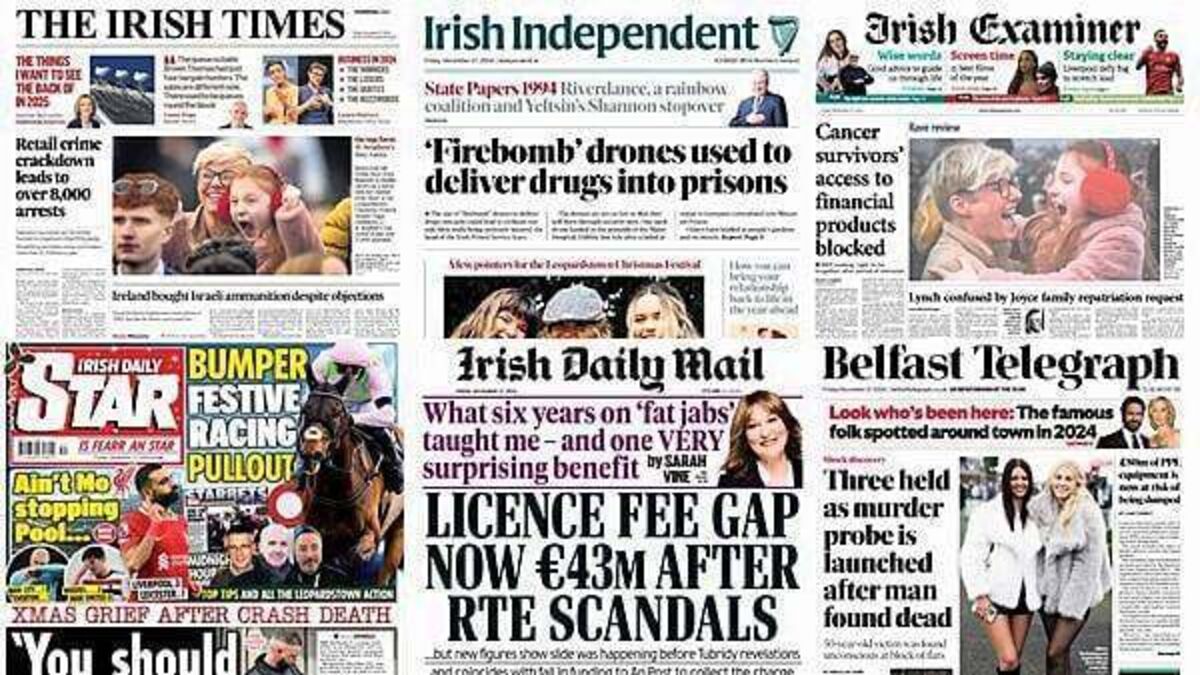 What the papers say: Friday's front pages