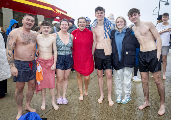 Sheridan family and friends, at the Christmas Day Swim at Tramore. Photo: Joe Evans Sheridan family and friends, at the Christmas Day Swim at Tramore. Photo: Joe Evans