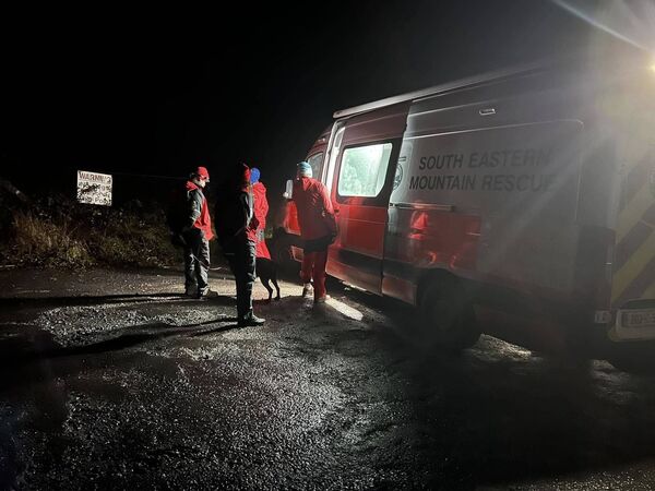 The walker was assisted by members of the SEMRA. Photo: South East Mountain Rescue Facebook