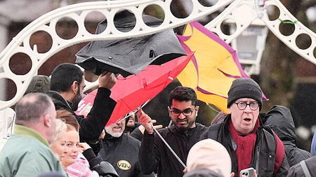 Rain warning and temperatures set to plunge as Ireland celebrates new year