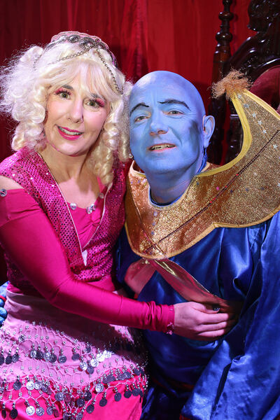  Lindsey Kirby, Nahla and Gavin Keyes, Omar, in Portlaw's 42nd Panto, Aladdin. Photo: Joe Evans