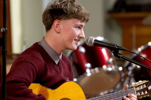  David Keating, who perfoprmed This Town at the De La Salle College Christmas Concert.