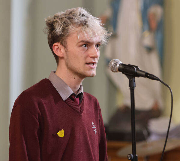  Darragh O'Dempsey, who performed This Christmas at the De La Salle College Christmas Concert.