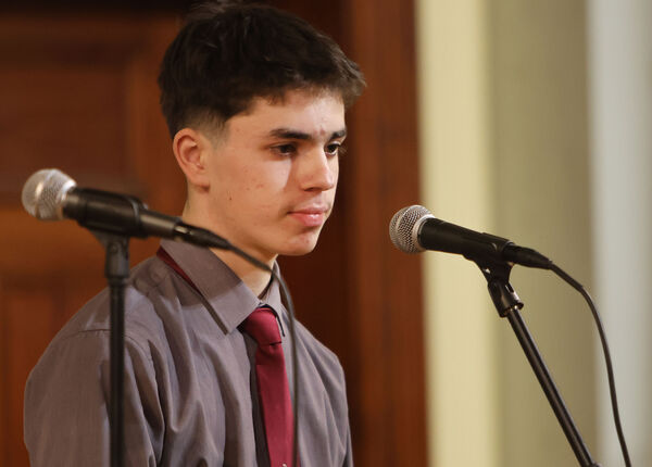  Max Philpott, who performed Theme from Cinema Paradiso, at the De La Salle College Christmas Concert.
