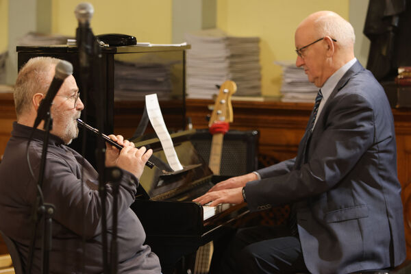  Br. William and Br. Ben, who performed Hector the Hero at the De La Salle College Christmas Concert.
