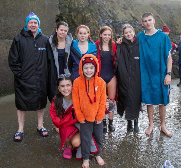 A group enjoying the Michael Power Memorial Swim 2024. Photo: John Power
