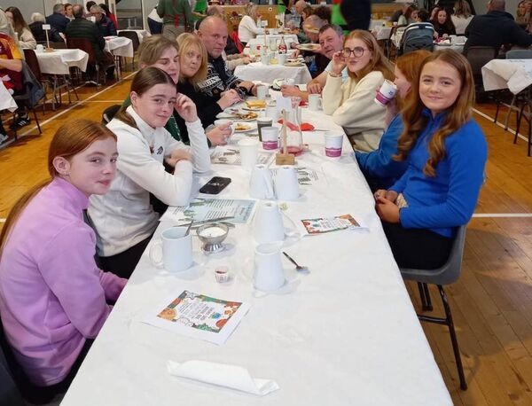 Pictured at the Big Breakfast .