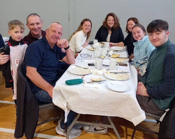 All smiles at the Big Breakfast event 