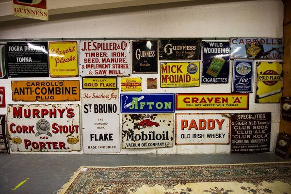 80 rare original enamel signs will be included in the auction.