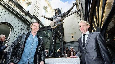 Statue of Rory Gallagher unveiled in Belfast