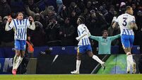 Joao Pedro dents Arsenal title hopes as Brighton earn a point