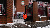 Liverpool-Man Utd clash subject to safety decision due to heavy snow