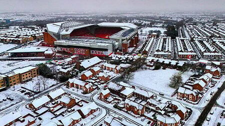 Liverpool-Man Utd goes ahead at Anfield after safety meetings due to heavy snow