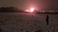The dramatic moment snow sets power line alight in Waterford