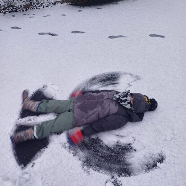 The snow couldn't stop falling for kids across Waterford.