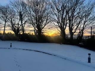 Snow in Rathgormack looking towards the Gap. Pic: Mary Greene Snow in Rathgormack looking towards the Gap. Pic: Mary Greene