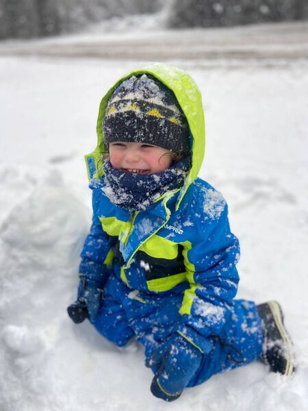 Jeff Cowman, from Tramore, pictured having fun in the snow. Pic: Ann Power Jeff Cowman, from Tramore, pictured having fun in the snow. Pic: Ann Power