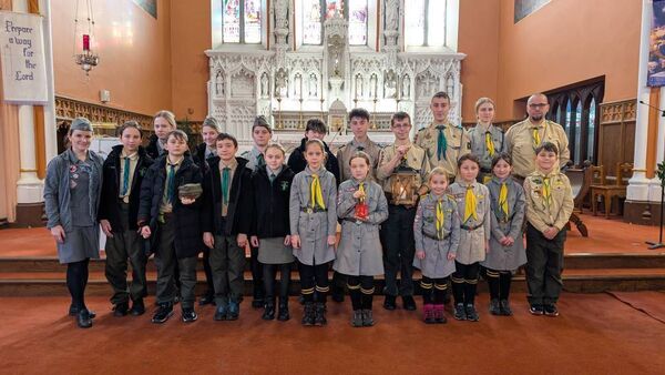 The Peace Light from Bethlehem, with the Polish Scout community.