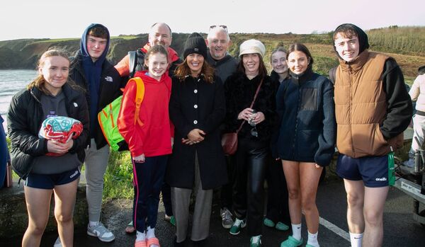 Taking part in the Michael Power memorial swim were the Fitzgerald and Murphy families. Photo: John Power Taking part in the Michael Power memorial swim were the Fitzgerald and Murphy families. Photo: John Power
