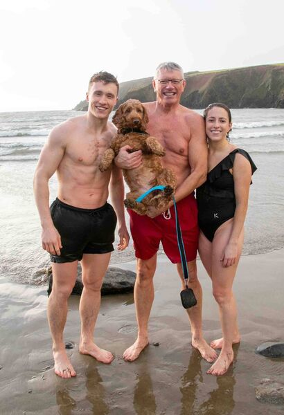 Taking part were Kevin, Joe and Laura Grace with 'Charlie'. Photo: John Power