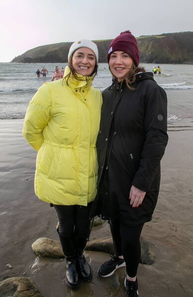 Pictured at the swim were Yvonne and Jenny Lee. Photo: John Power