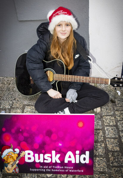 Carrie, supporting Busk Aid for Tinteán House. Carrie, supporting Busk Aid for Tinteán House.