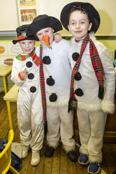  First class pupils at Mount Sion who took part in Snowmen at Sunset during the school's Christmas concert. Photo: Joe Evans