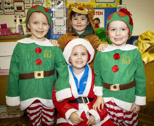  Junior Infants at Mount Sion who took part in Song and Nursery Rhymes during the school's Christmas concert. Photo: Joe Evans