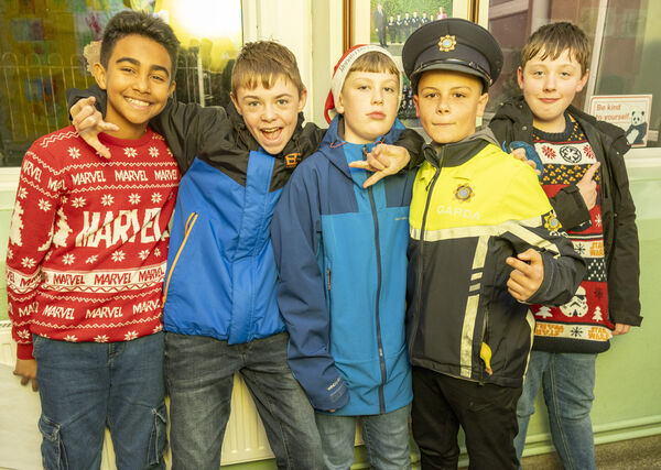  Sixth class pupils at Mount Sion who took part in a variety show during the school's Christmas concert. Photo: Joe Evans
