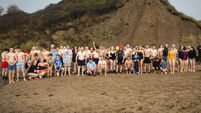 Cool times at Christmas swims in Ballymacaw and Tramore in County Waterford