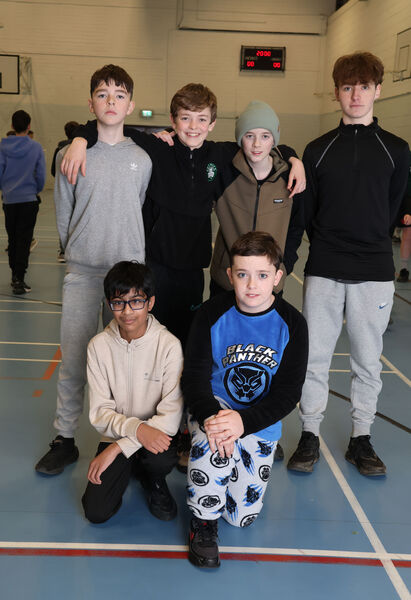  Team 7, Shane Lindsay, Ben Curtin, Tommy Kennedy, Bobby Flynn and Sanan Islam with TY coach Ben Mackey.