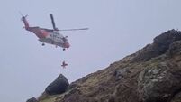 WATCH: Rescue 117 helicopter and SEMRA assist walker at Coumshingaun in Waterford 