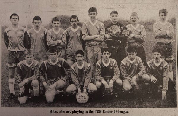 Hibs who played in the TSB U-16 league Hibs who played in the TSB U-16 league