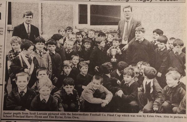 Junior pupils at Scoil Lorcain Junior pupils at Scoil Lorcain