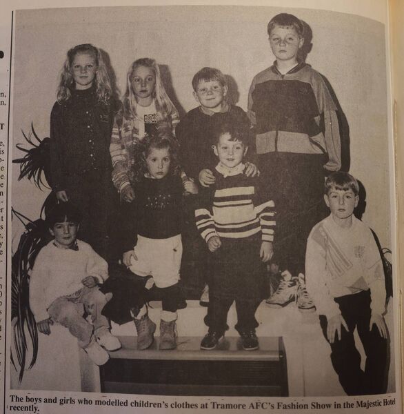 A model group of children in Tramore A model group of children in Tramore